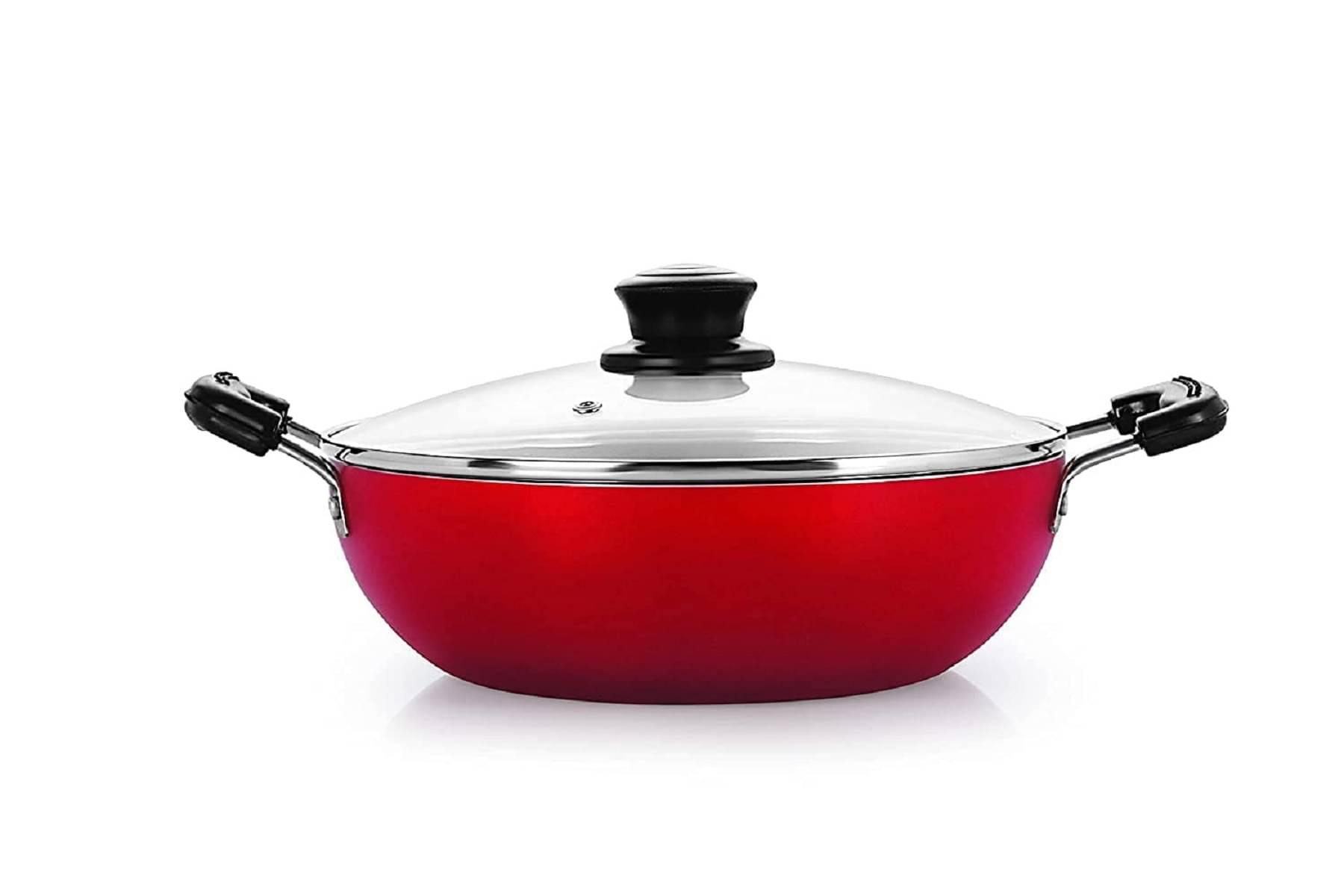 Dynore Kadhai Non-Stick Aluminium Deep Kadhai Induction Bottom Bakelite Handle 3 Thickness mm 24 cm Diameter ( 2.5 L ) Dynore Kadhai Non-Stick Aluminium Deep Kadhai Induction Bottom Bakelite Handle 3 Thickness mm 24 cm Diameter ( 2.5 L )