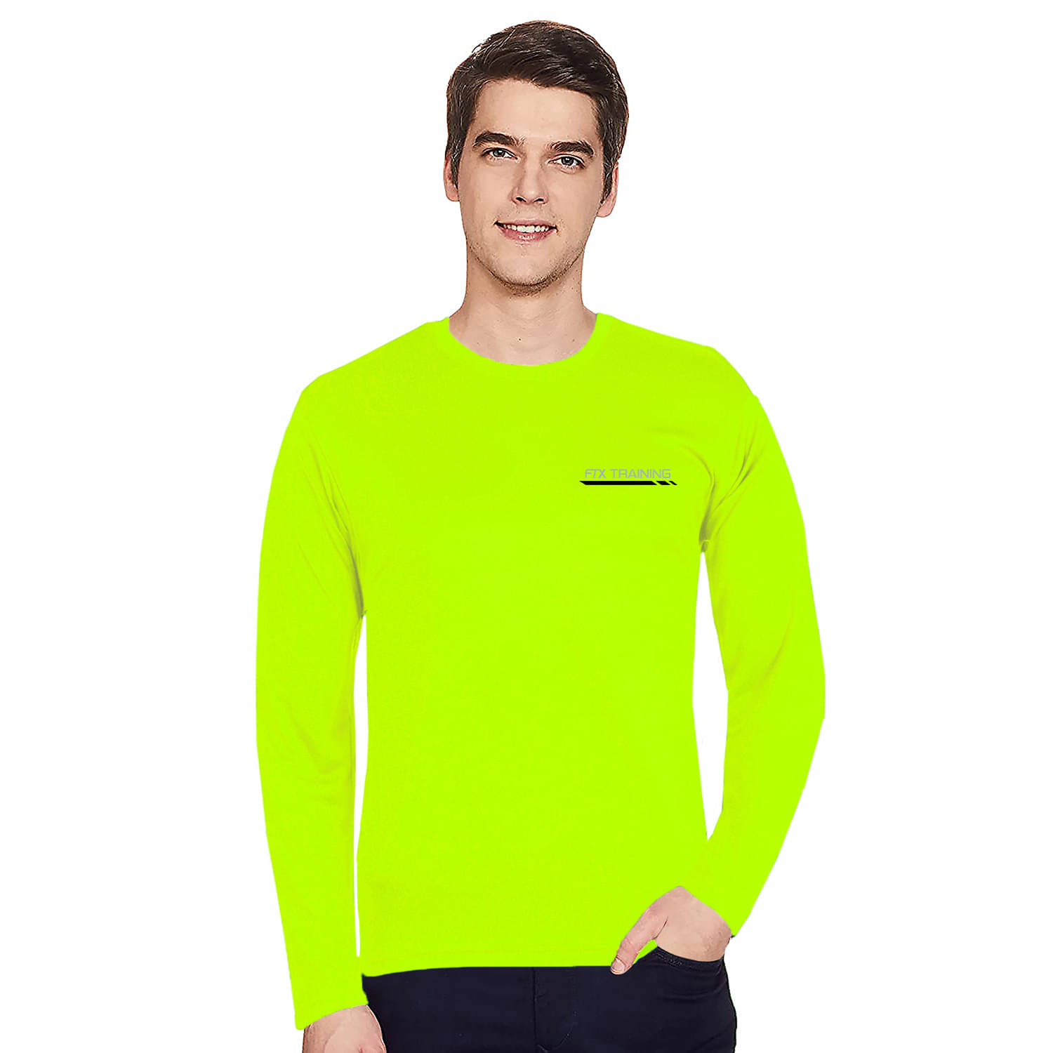 FTX Men Cotton Blend Regular Fit Solid T-Shirt ( Green ) FTX Men Cotton Blend Regular Fit Solid T-Shirt ( Green )
