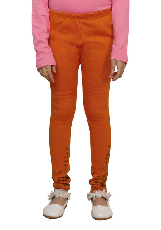     			IndiWeaves Pack of 1 Girls Woollen Leggings ( Mustard )
