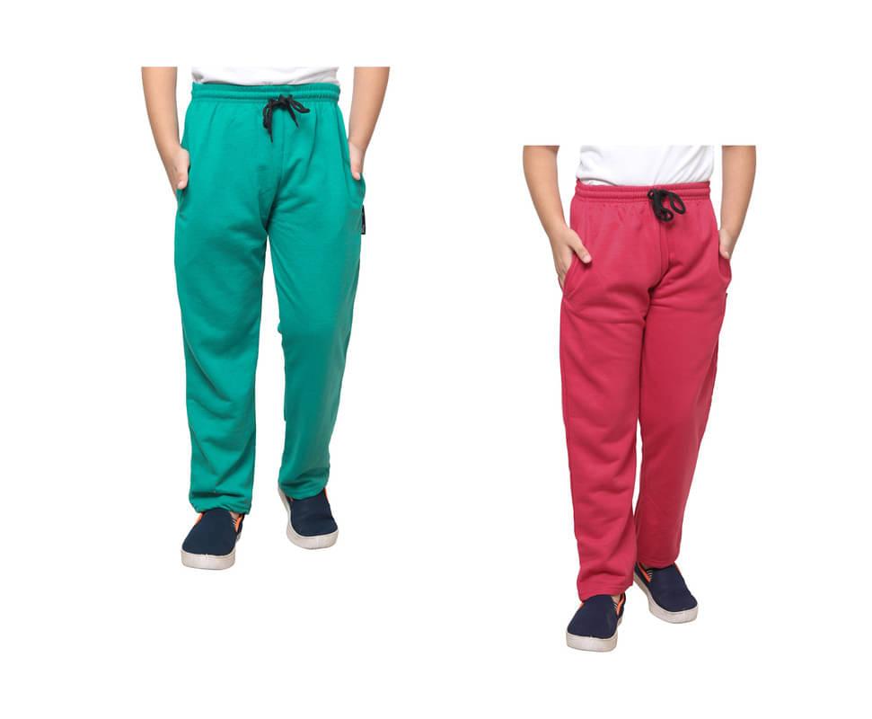     			IndiWeaves Pack of 2 Boys Fleece Trackpant ( Multicolor )