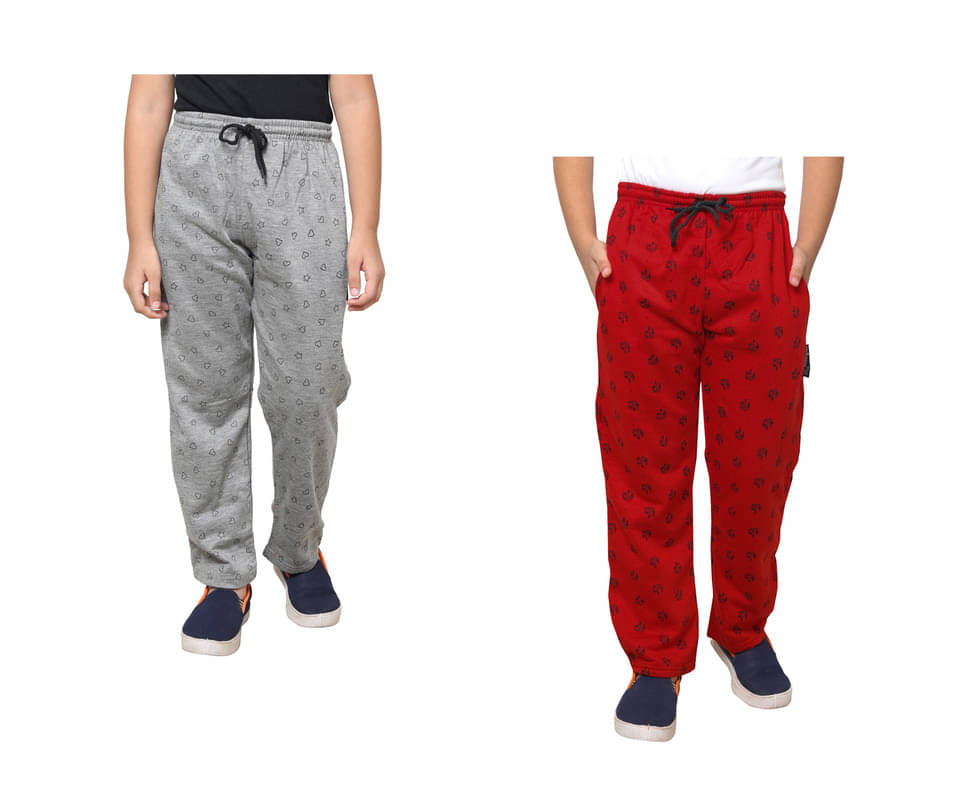     			IndiWeaves Pack of 2 Boys Fleece Trackpant ( Multicolor )