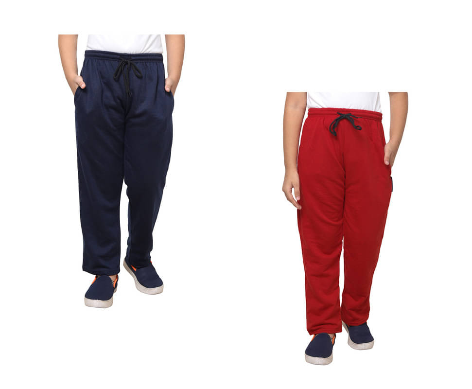     			IndiWeaves Pack of 2 Boys Fleece Trackpant ( Multicolor )