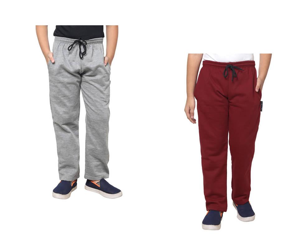     			IndiWeaves Pack of 2 Boys Fleece Trackpant ( Multicolor )