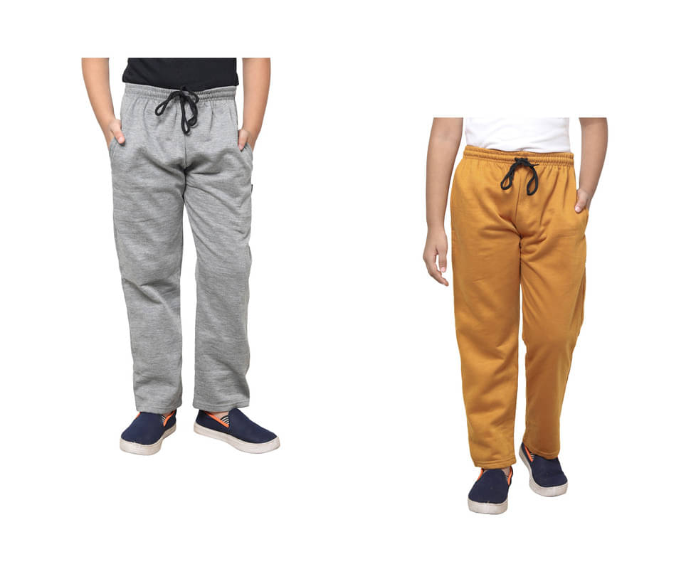     			IndiWeaves Pack of 2 Boys Fleece Trackpant ( Multicolor )