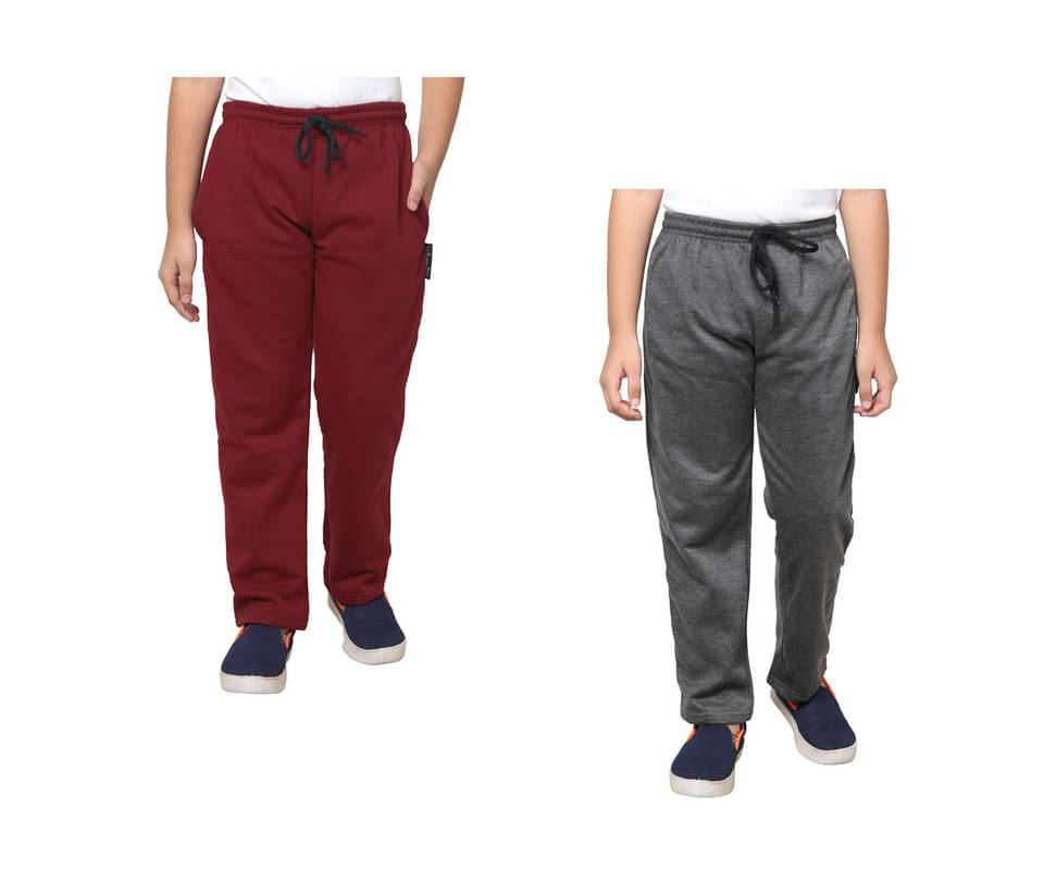     			IndiWeaves Pack of 2 Boys Fleece Trackpant ( Multicolor )
