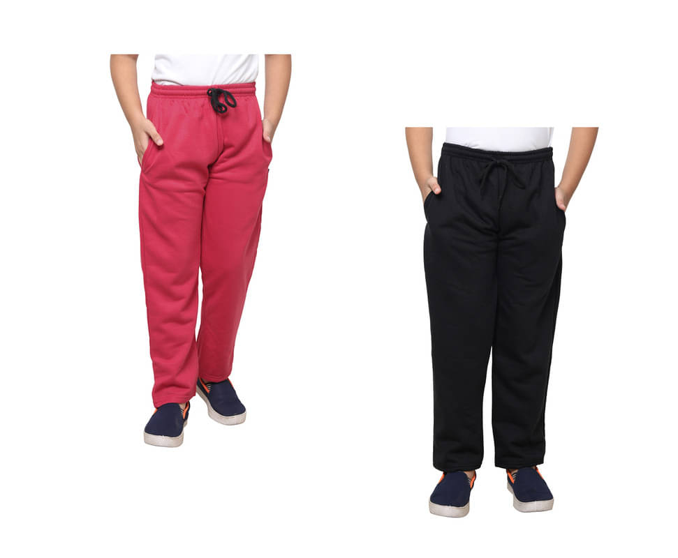     			IndiWeaves Pack of 2 Boys Fleece Trackpant ( Multicolor )
