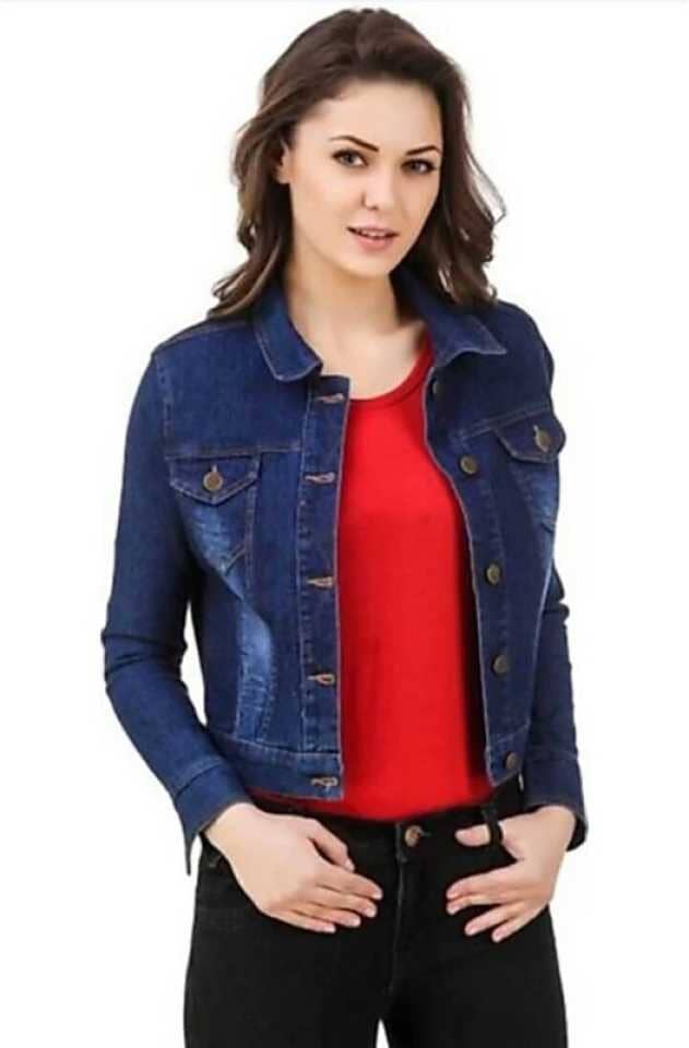 Kashian Women Denim Jacket ( Blue ) - Jackets & Coats | Buy online on ZillyBuy