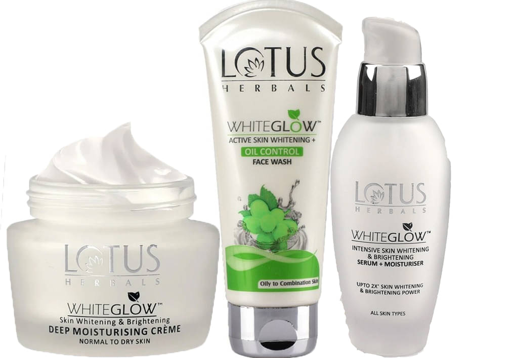 Lotus Herbals Whiteglow Deep Moisturising Cream 60g , Oil Control Facewash 100g , Wg Serum 30Ml     			Lotus Herbals Whiteglow Deep Moisturising Cream 60g , Oil Control Facewash 100g , Wg Serum 30Ml
