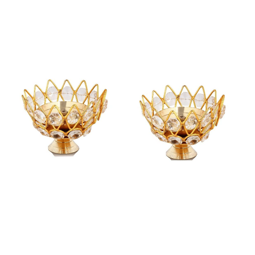    			NAVYAKSH Brass Akhand Diya - Pack of 1