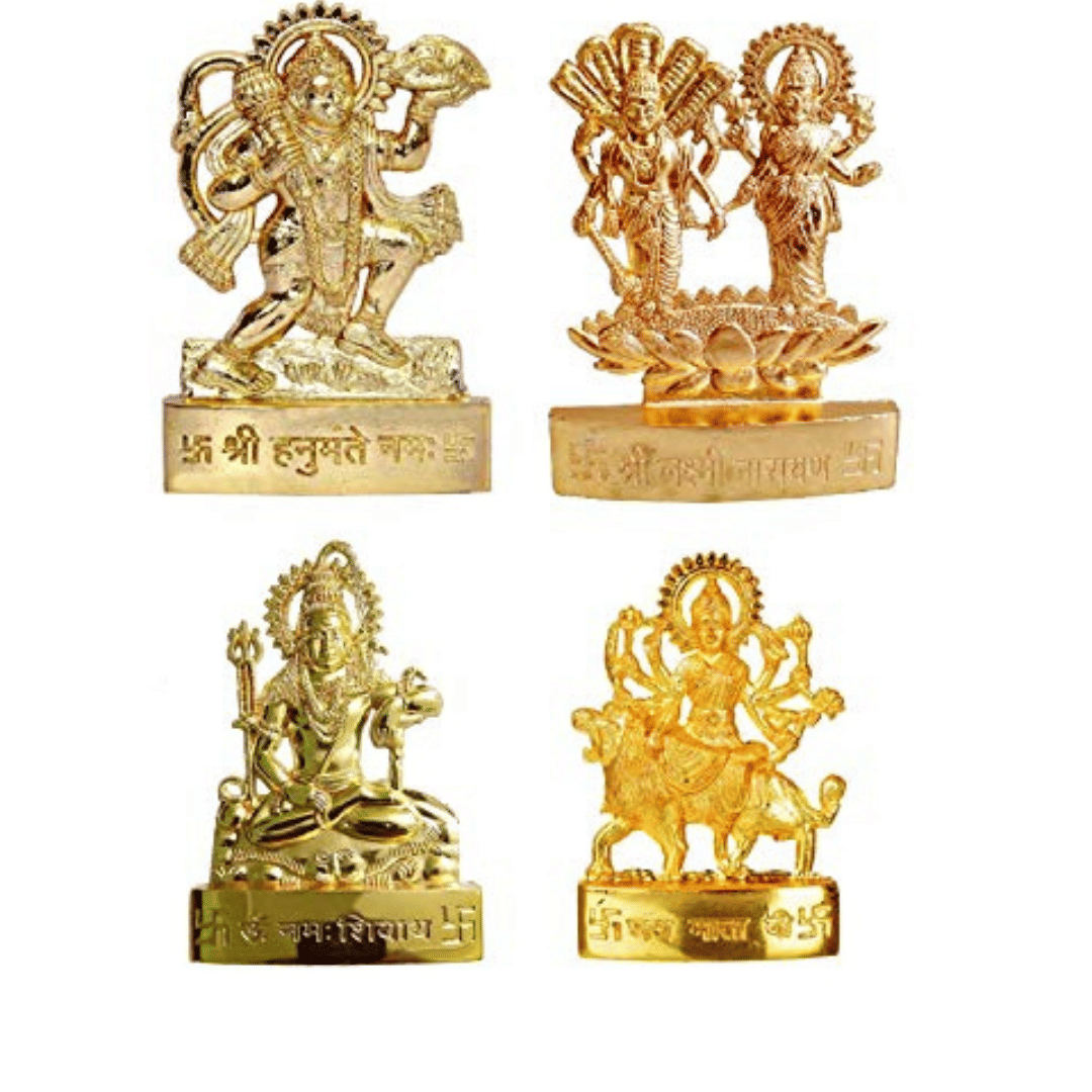 NAVYAKSH Brass Laxmi Ganesh Idol ( 1.5 cm ) NAVYAKSH Brass Laxmi Ganesh Idol ( 1.5 cm )