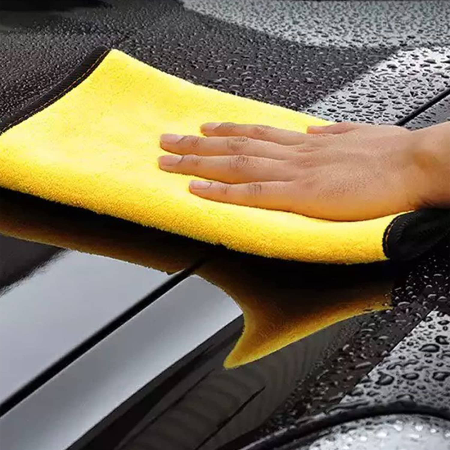     			PROGIENCE Multicolor 600 GSM Microfiber Cloth For Automobile ( Pack of 1 )