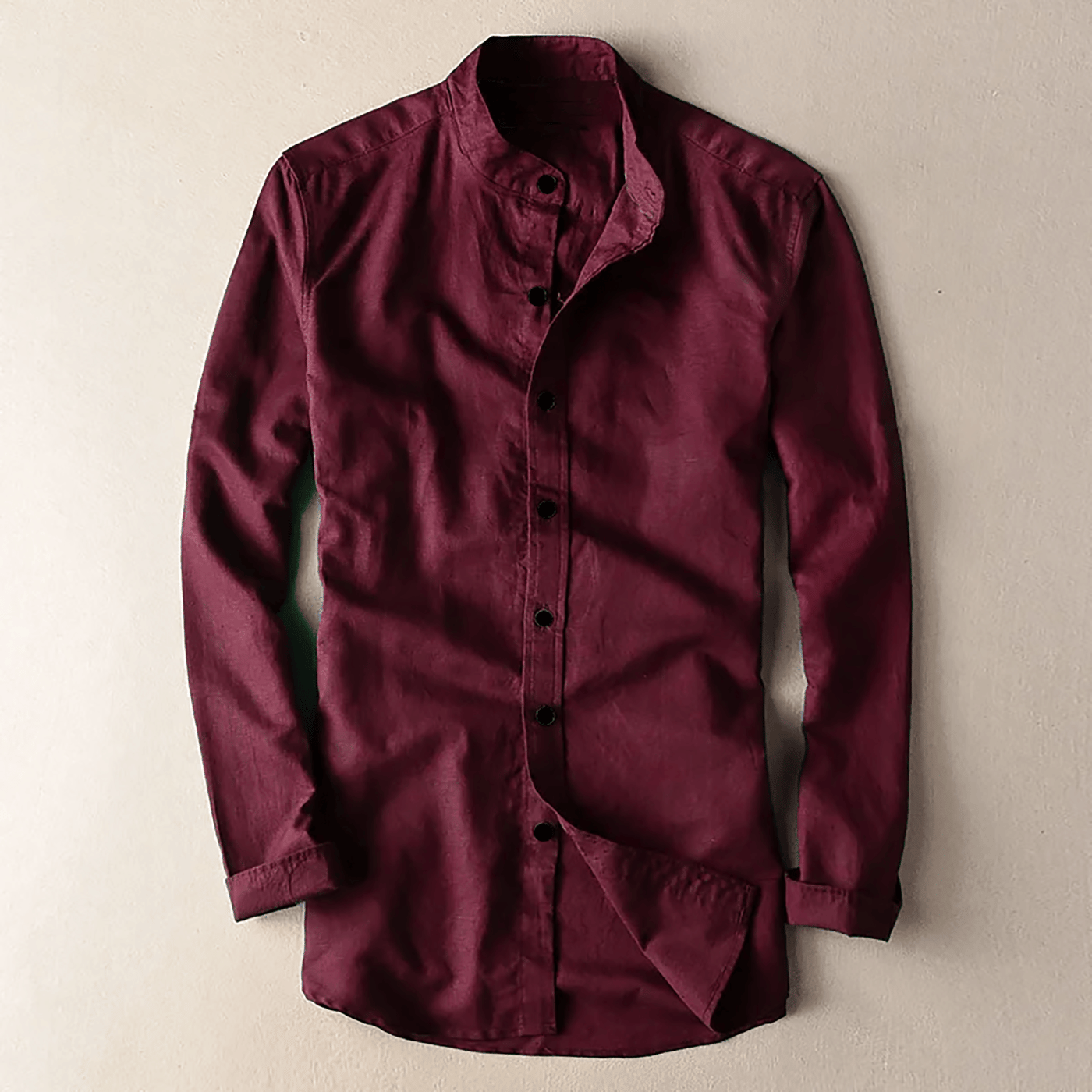 Qlonz store Cotton Blend Regular Fit Solids Full Sleeves Men's Casual Shirt - Maroon ( Pack of 1 ) Qlonz store Cotton Blend Regular Fit Solids Full Sleeves Men's Casual Shirt - Maroon ( Pack of 1 )
