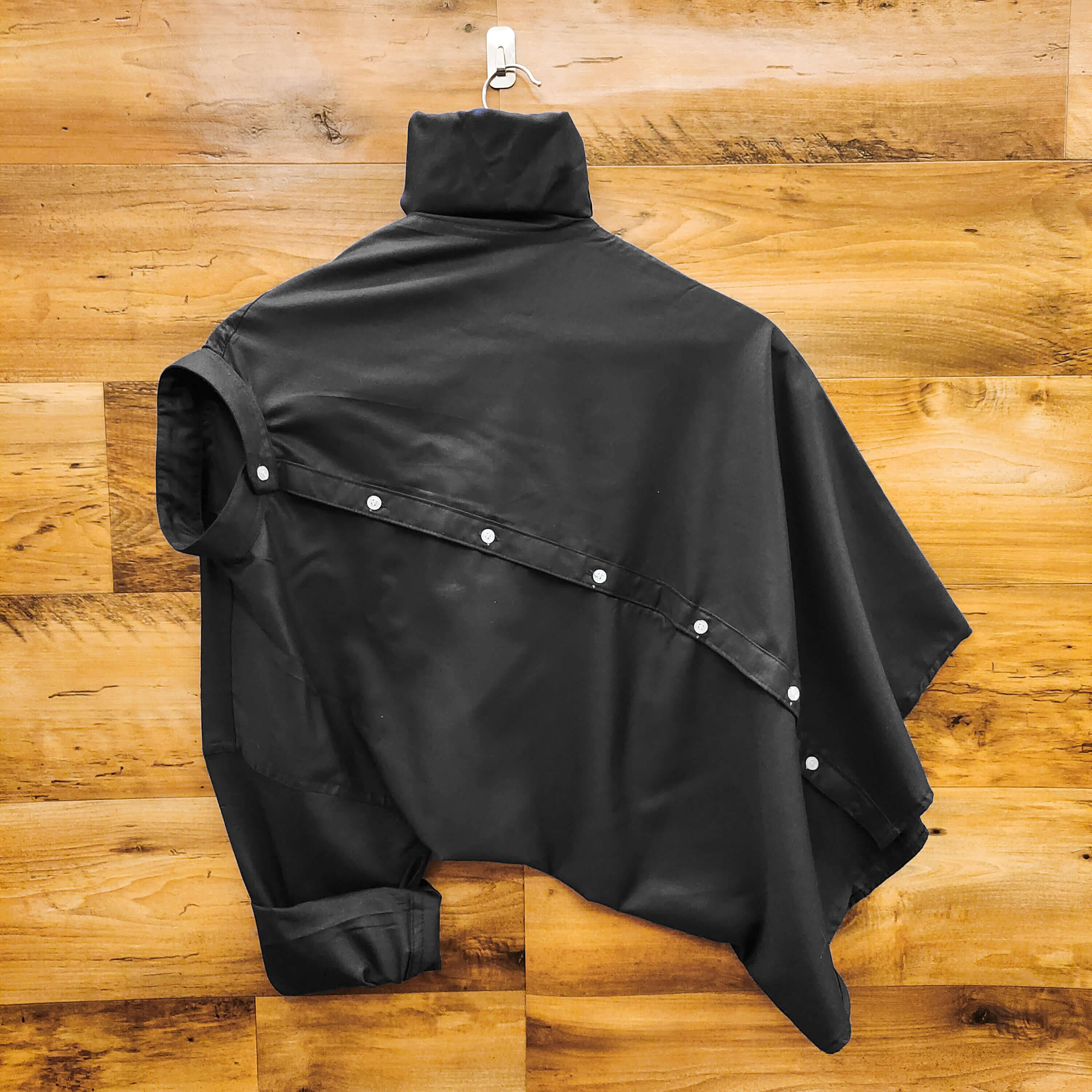     			Qlonz store Cotton Blend Regular Fit Solids Full Sleeves Men's Casual Shirt - Black ( Pack of 1 )