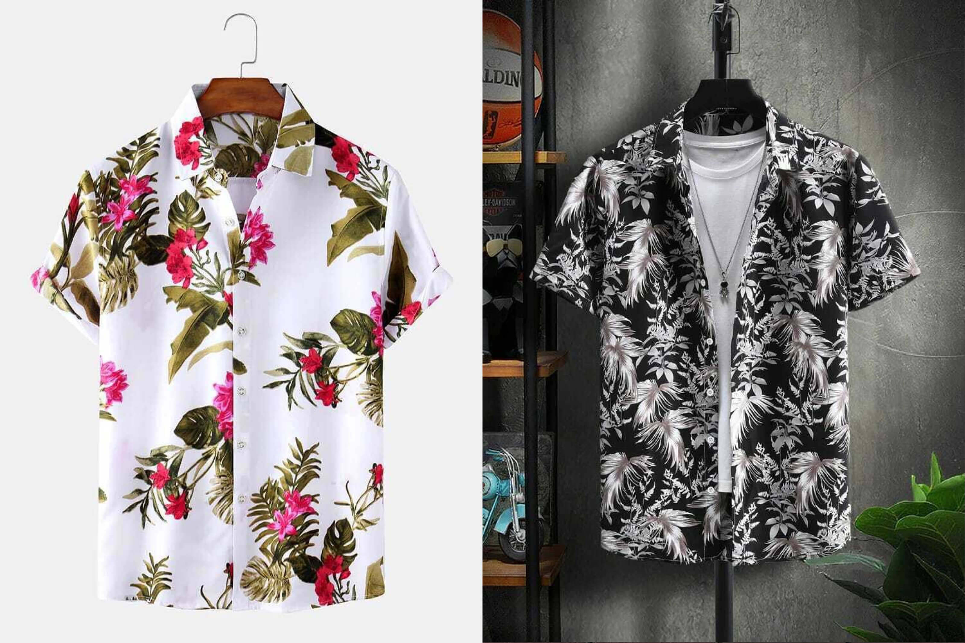     			Qlonz store Elastane Regular Fit Solids Half Sleeves Men's Casual Shirt - Multi ( Pack of 2 )