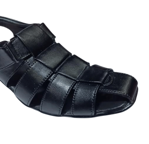 RAGE GAZE - Black Men's Sandals