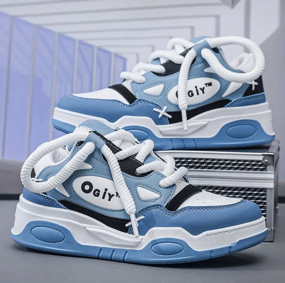    			ROBBIE JONES Sneakers Blue Men's Korean Shoes