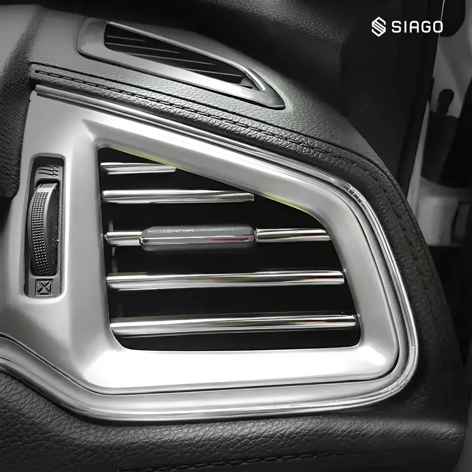 SIAGO Universal Car Air Vent Decoration Trim - Waterproof & Bendable Outlet Protector (Pack of 1)