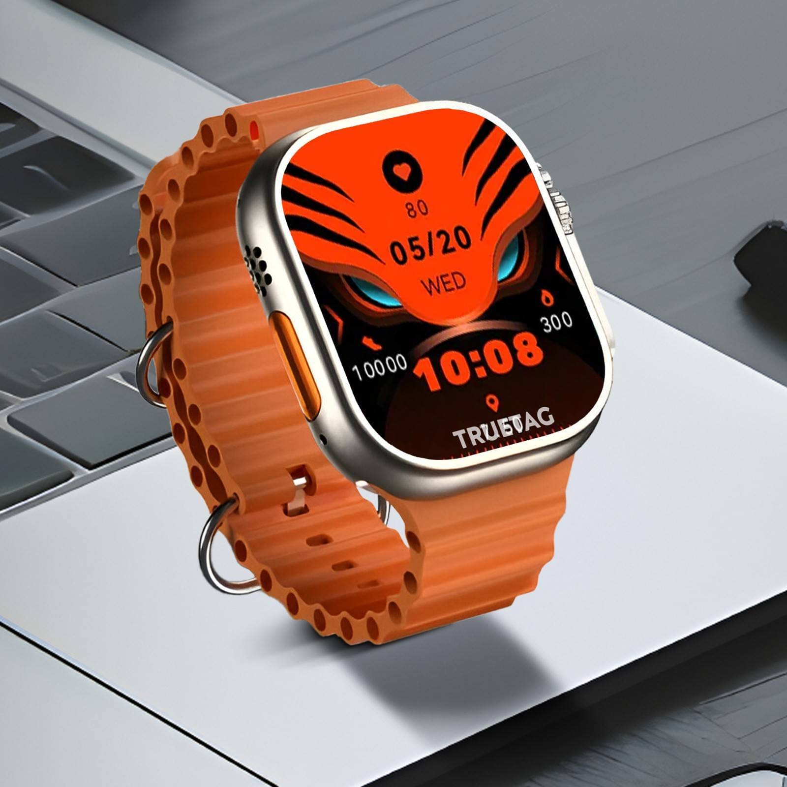     			Truetag AMOLED BT Calling Rubber Upto 1-2 days Smart Watch Orange