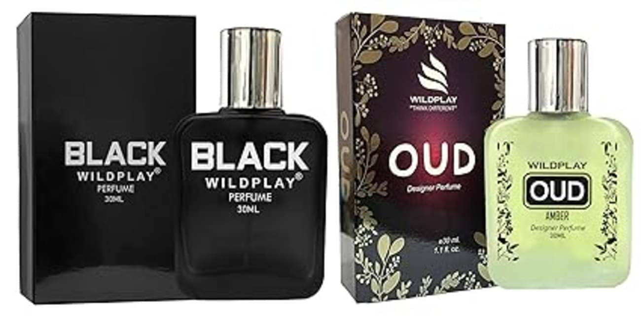 Wildplay Black & Oud 30ml Each Unisex Perfume Deodorant Spray & Perfume for Unisex 60 ml ( Pack of 2 ) Wildplay Black & Oud 30ml Each Unisex Perfume Deodorant Spray & Perfume for Unisex 60 ml ( Pack of 2 )