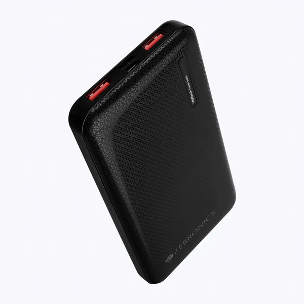     			Zebronics 10000 -mAh 5V/1A & 5V/2A & 5V/3A Li-Polymer Power Bank