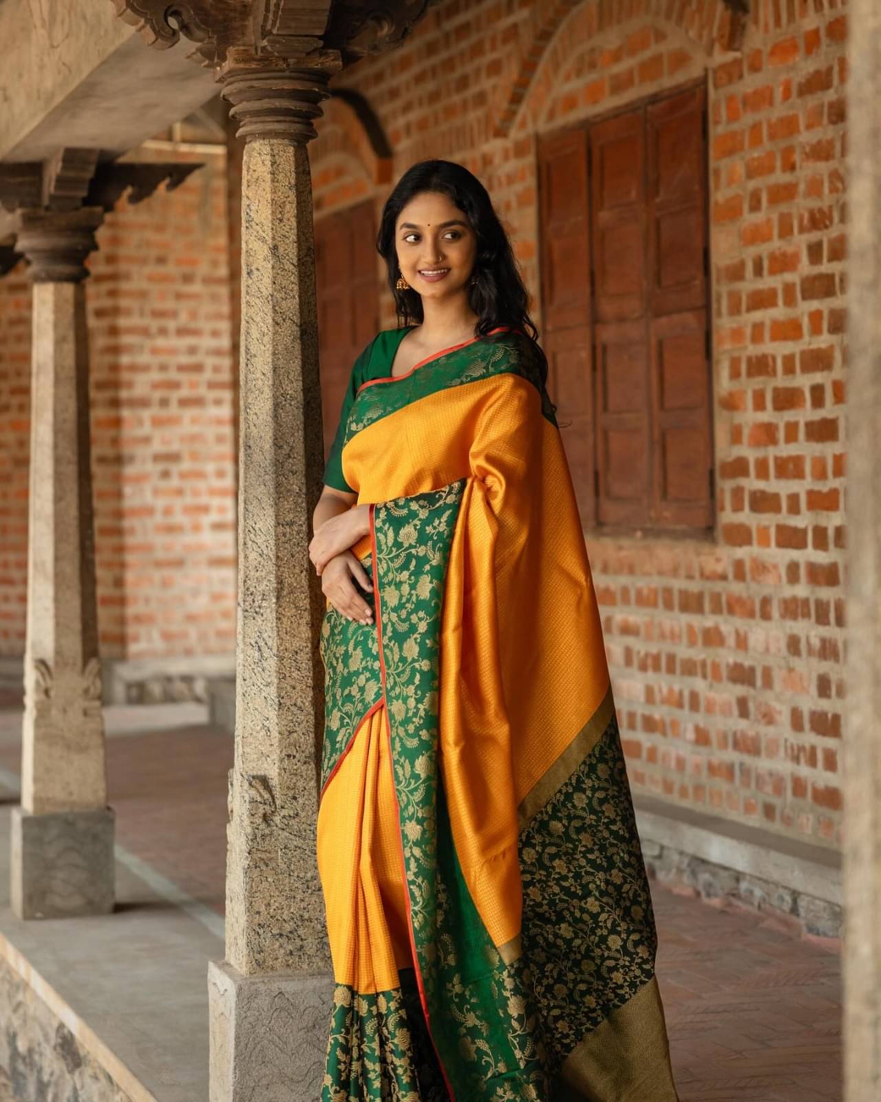 A TO Z CART Silk Embellished Saree With Unstitched Blouse Piece ( Yellow ) A TO Z CART Silk Embellished Saree With Unstitched Blouse Piece ( Yellow )
