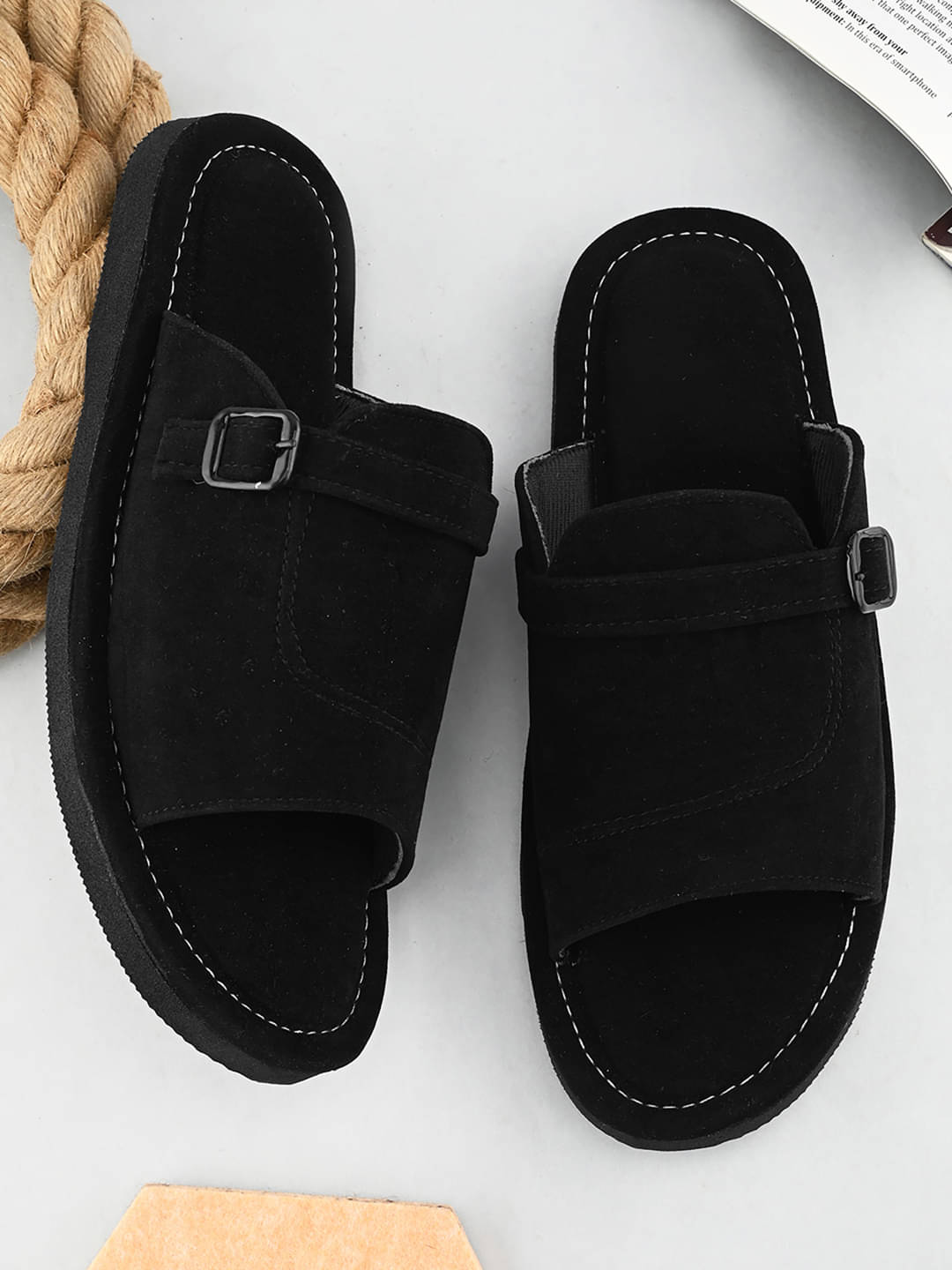     			Anjaneya Creations Black Men's Mule