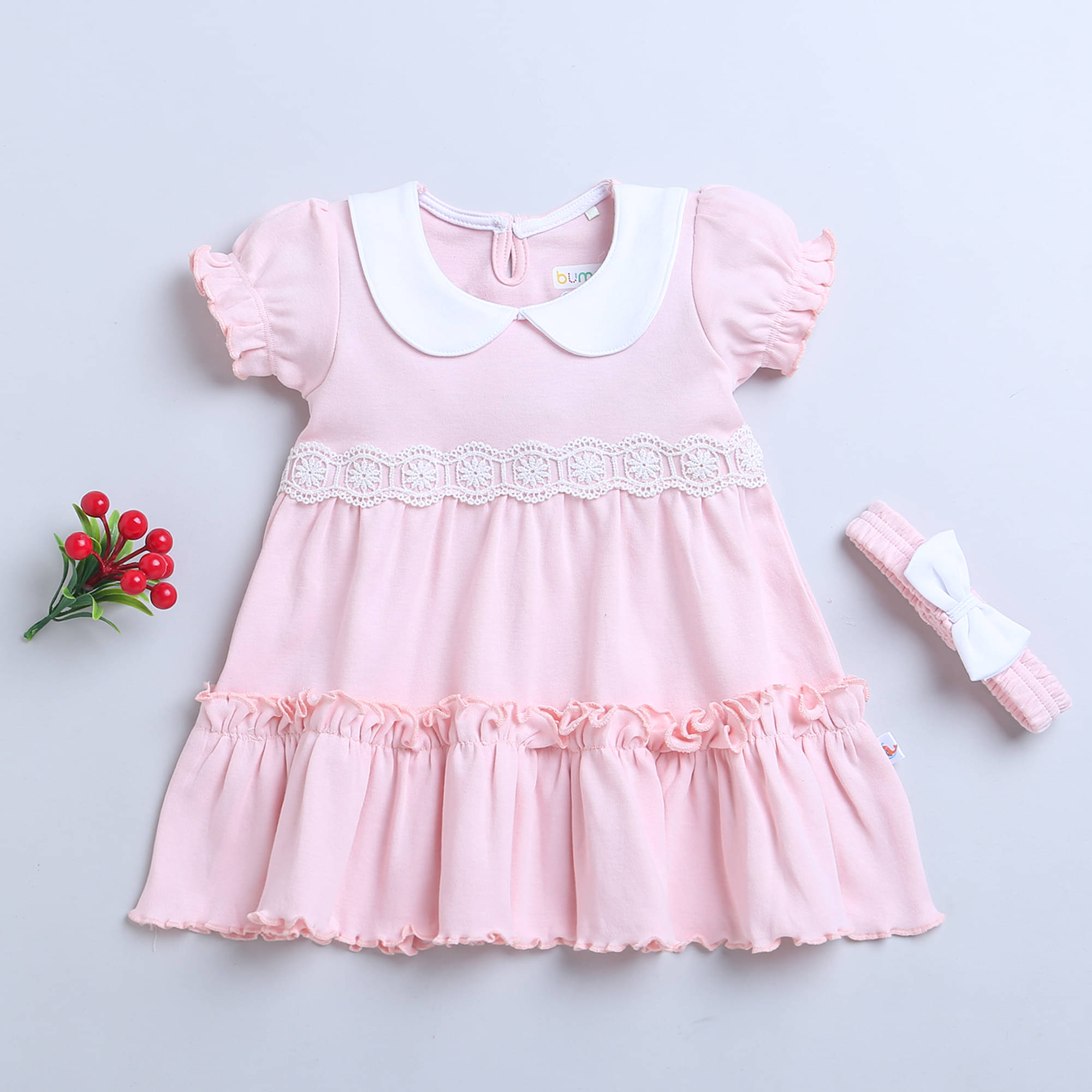     			BUMZEE Pack of 1 Baby Girls Cotton Frock ( Pink )