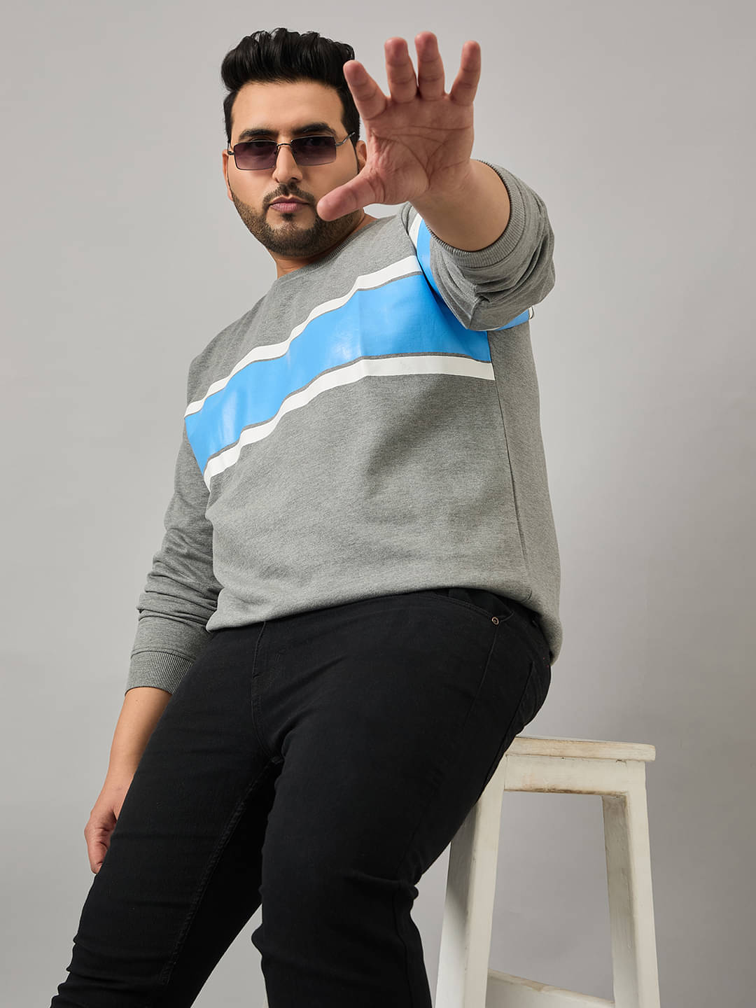Club York Cotton Blend Round Neck Men's Sweatshirt - Grey ( Pack of 1 ) Club York Cotton Blend Round Neck Men's Sweatshirt - Grey ( Pack of 1 )