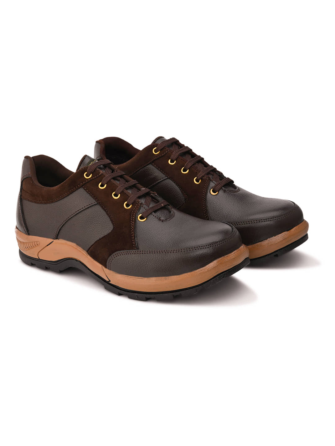 Enrich Field Mid Ankle Brown Safety Shoes