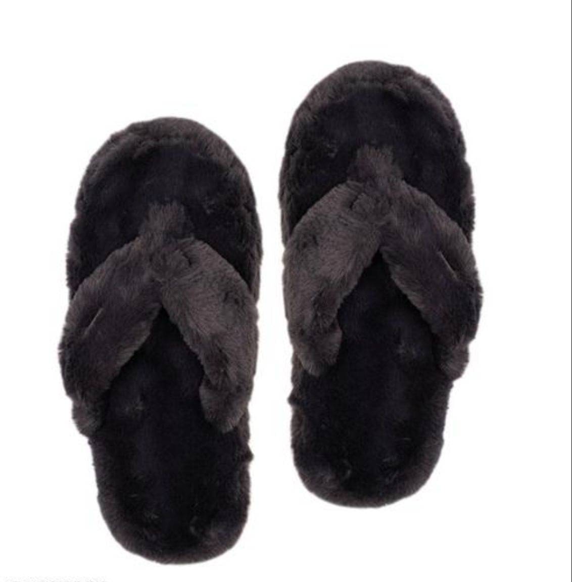     			FUSEOWL Black Women's Flip Flop