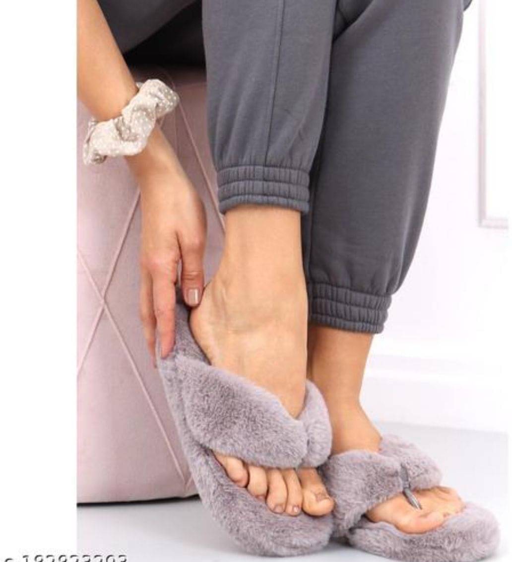     			FUSEOWL Dark Grey Women's Flip Flop