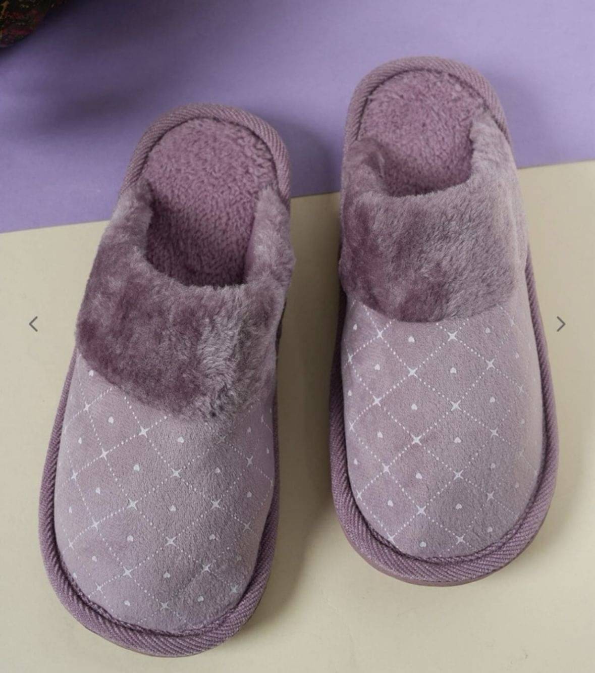     			FUSEOWL Purple Women's Toe Covered Flip Flop