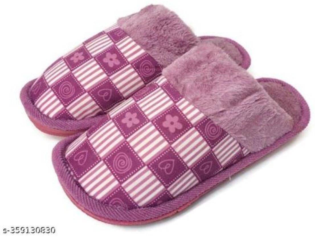     			FUSEOWL Purple Women's Toe Covered Flip Flop