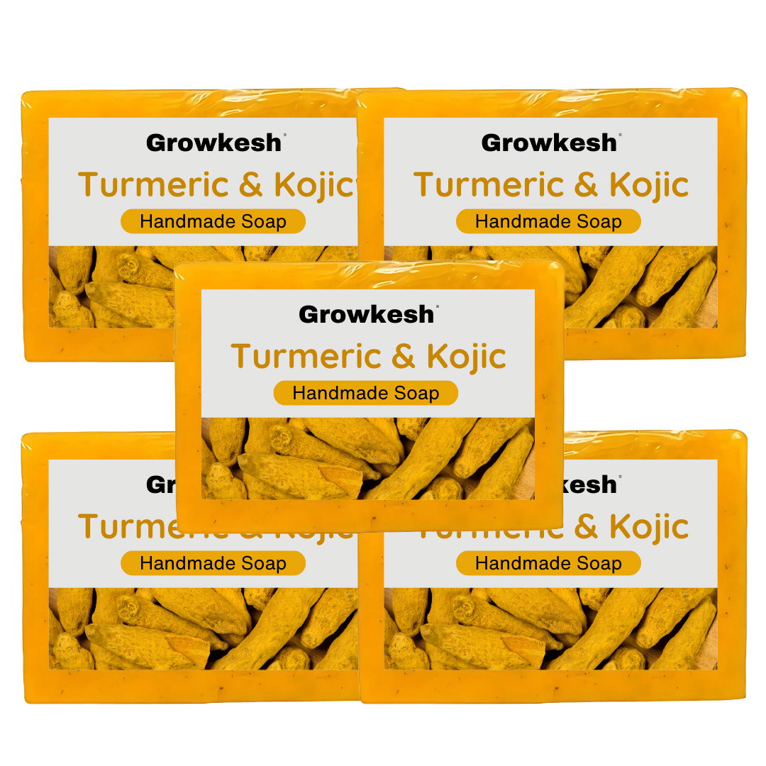     			Growkesh Skin Whitening Soap for All Skin Type ( Pack of 5 )