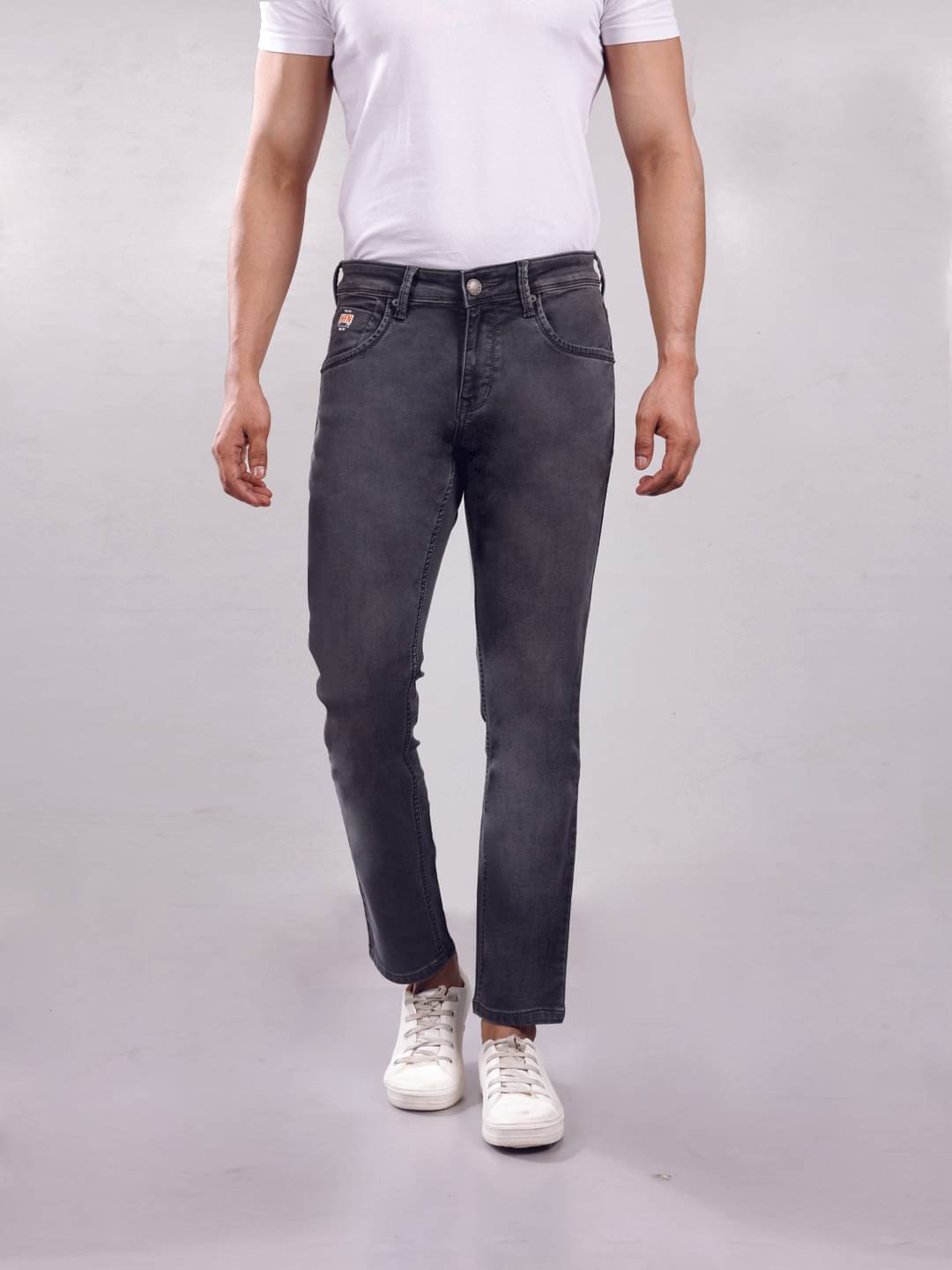     			Hoffmen Regular Fit Faded Men's Jeans - Dark Grey ( Pack of 1 )