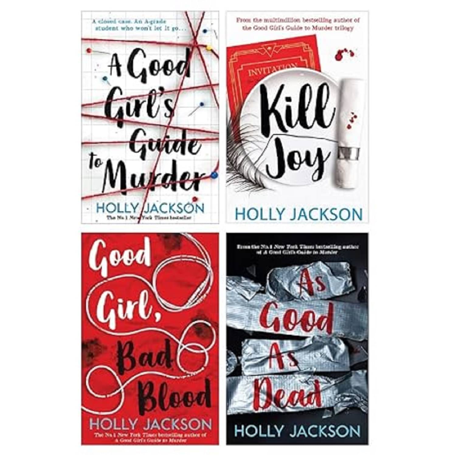 Holly Jackson Collection 4 Books Set: A Good Girl's Guide to Murder; Good Girl, Bad Blood; As Good as Dead, Kill Joy Paperback – January 1, 2021 Holly Jackson Collection 4 Books Set: A Good Girl's Guide to Murder; Good Girl, Bad Blood; As Good as Dead, Kill Joy Paperback – January 1, 2021