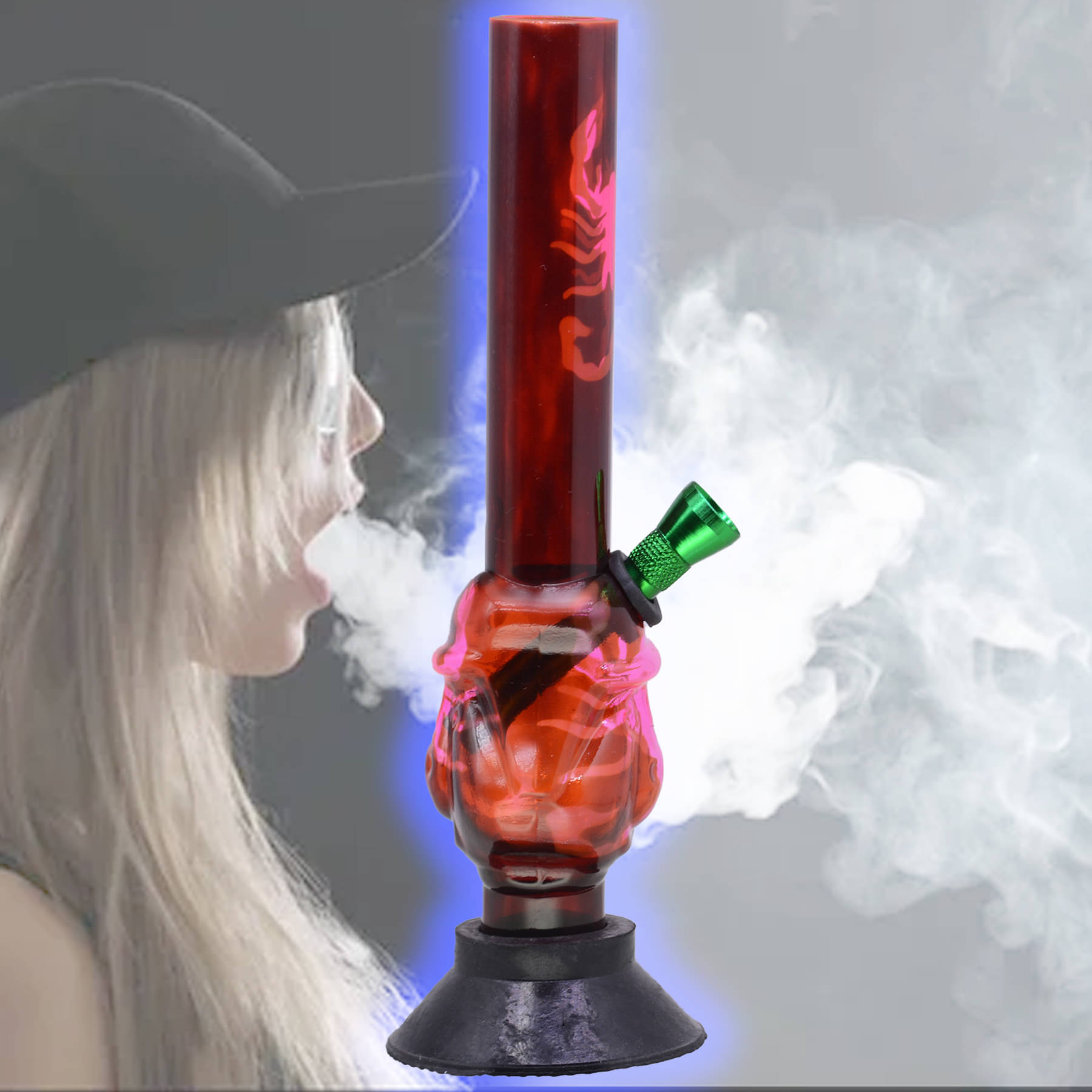     			JMALL Multicolor 20 cm Acrylic Bong - Pack of 1