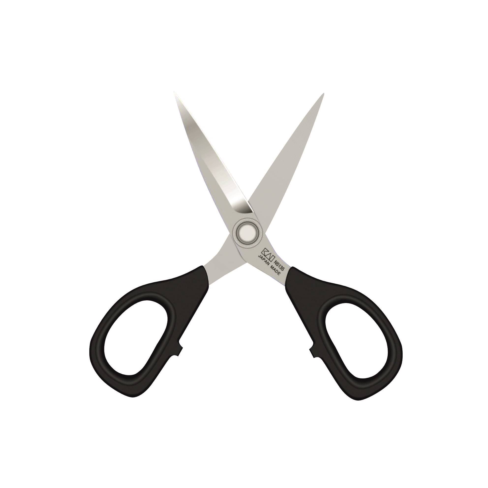 Kai Scissor – N 5135, 5 1/2-inch Made in Japan, Made of Fine Stainless Steel with Vanadium and Sharp Blades, Used for Embroidery Works - Pack of 1 Piece Kai Scissor – N 5135, 5 1/2-inch Made in Japan, Made of Fine Stainless Steel with Vanadium and Sharp Blades, Used for Embroidery Works - Pack of 1 Piece