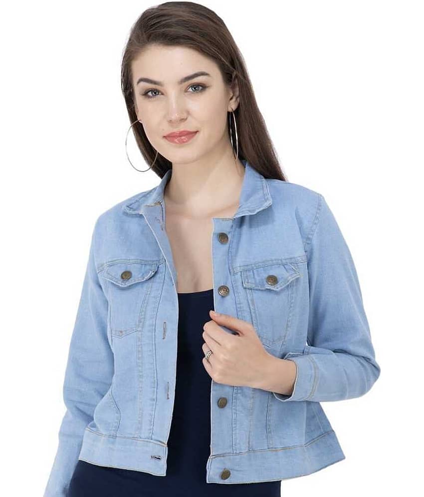 Kashian Women Denim Jacket ( Blue ) - Jackets & Coats | Buy online on ZillyBuy