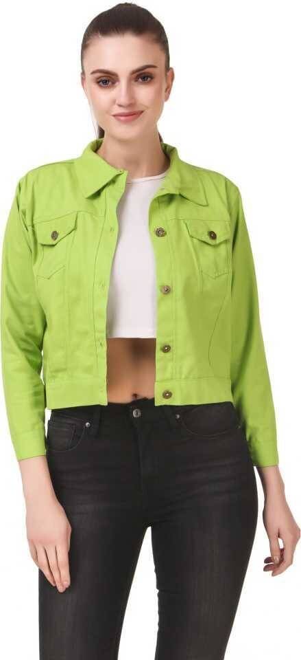 Kashian Women Denim Jacket ( Khaki ) Kashian Women Denim Jacket ( Khaki )