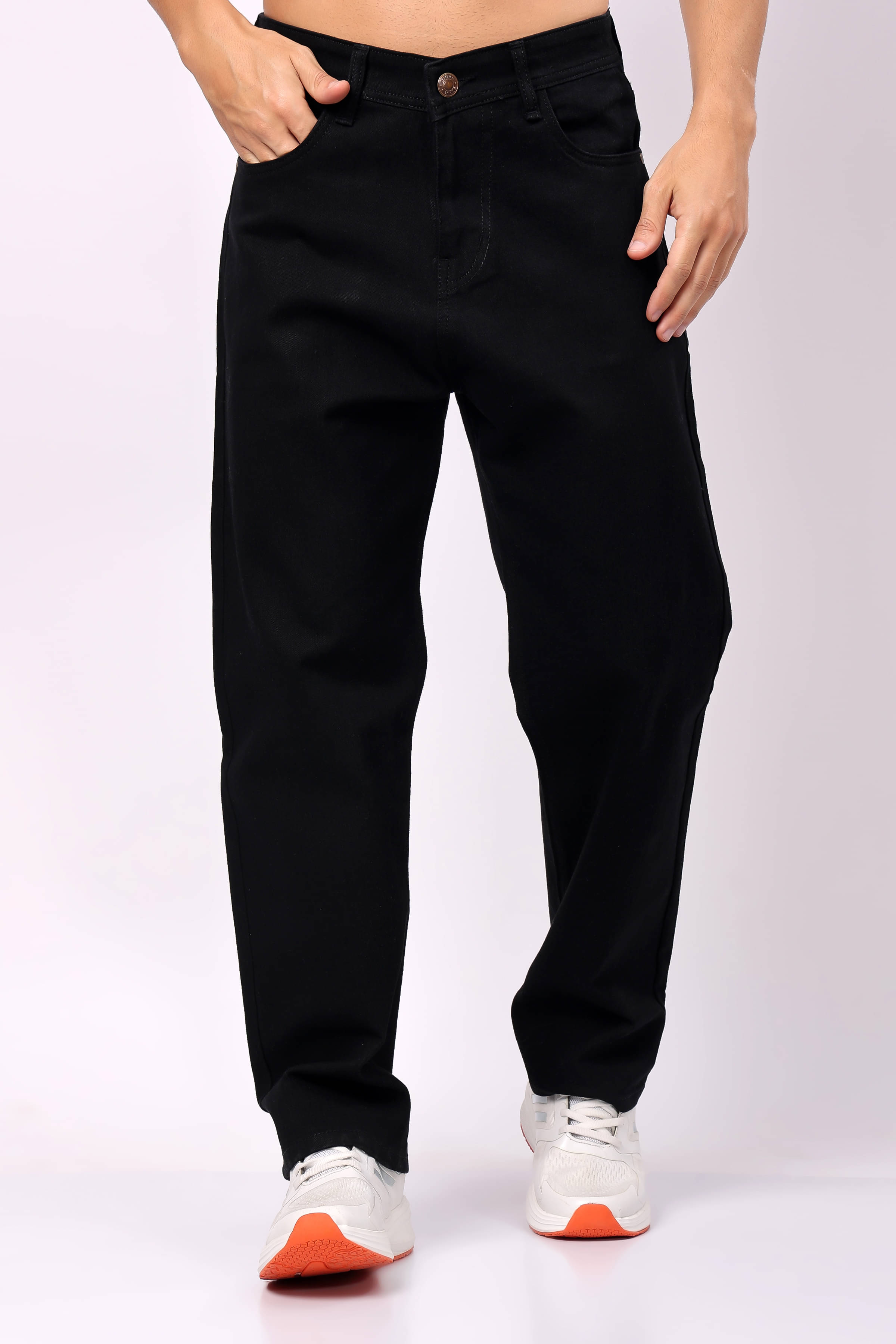 LONDON HILLS Regular Fit Basic Men's Jeans - Black ( Pack of 1 ) LONDON HILLS Regular Fit Basic Men's Jeans - Black ( Pack of 1 )