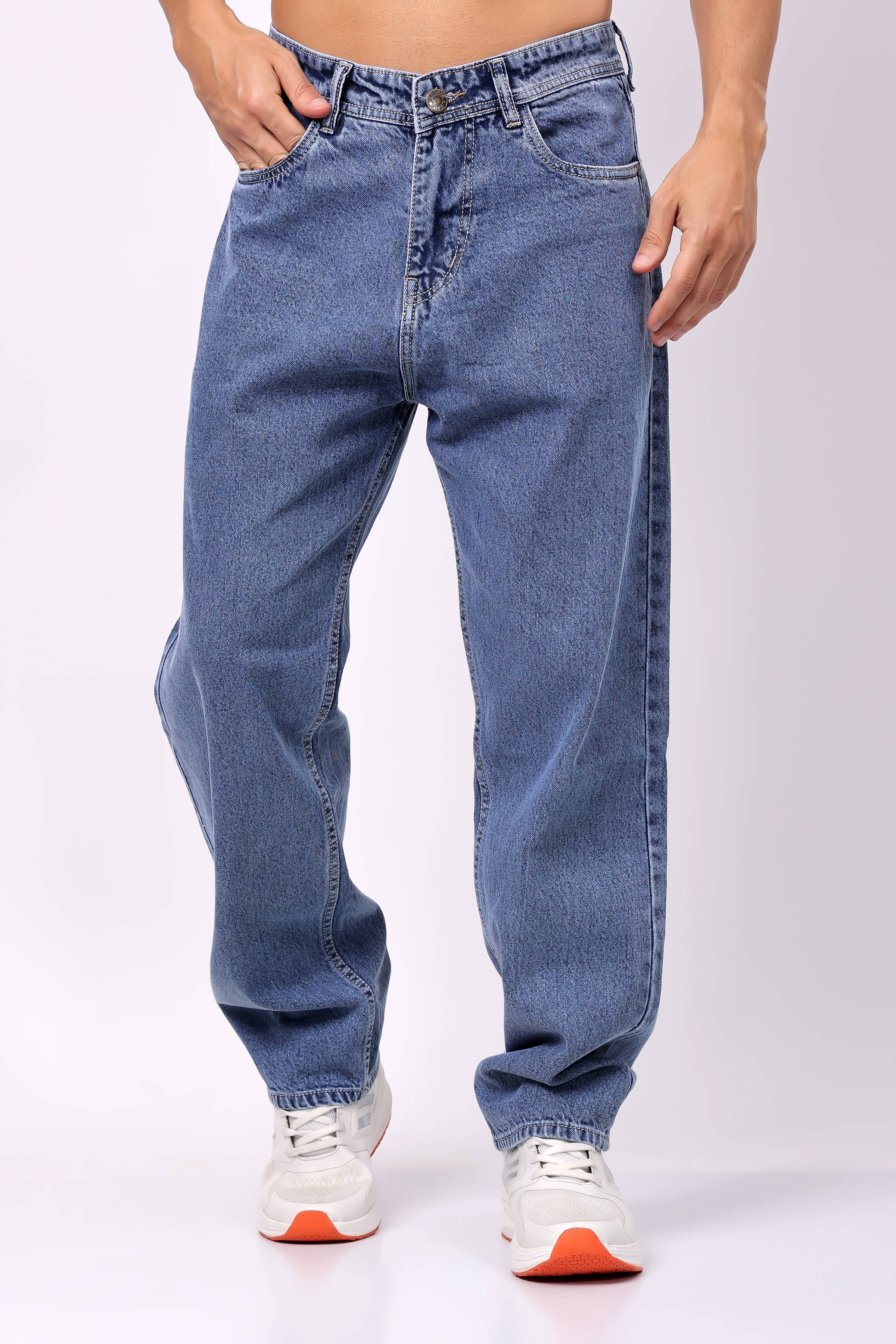 LONDON HILLS Regular Fit Washed Men's Jeans - Light Blue ( Pack of 1 ) LONDON HILLS Regular Fit Washed Men's Jeans - Light Blue ( Pack of 1 )