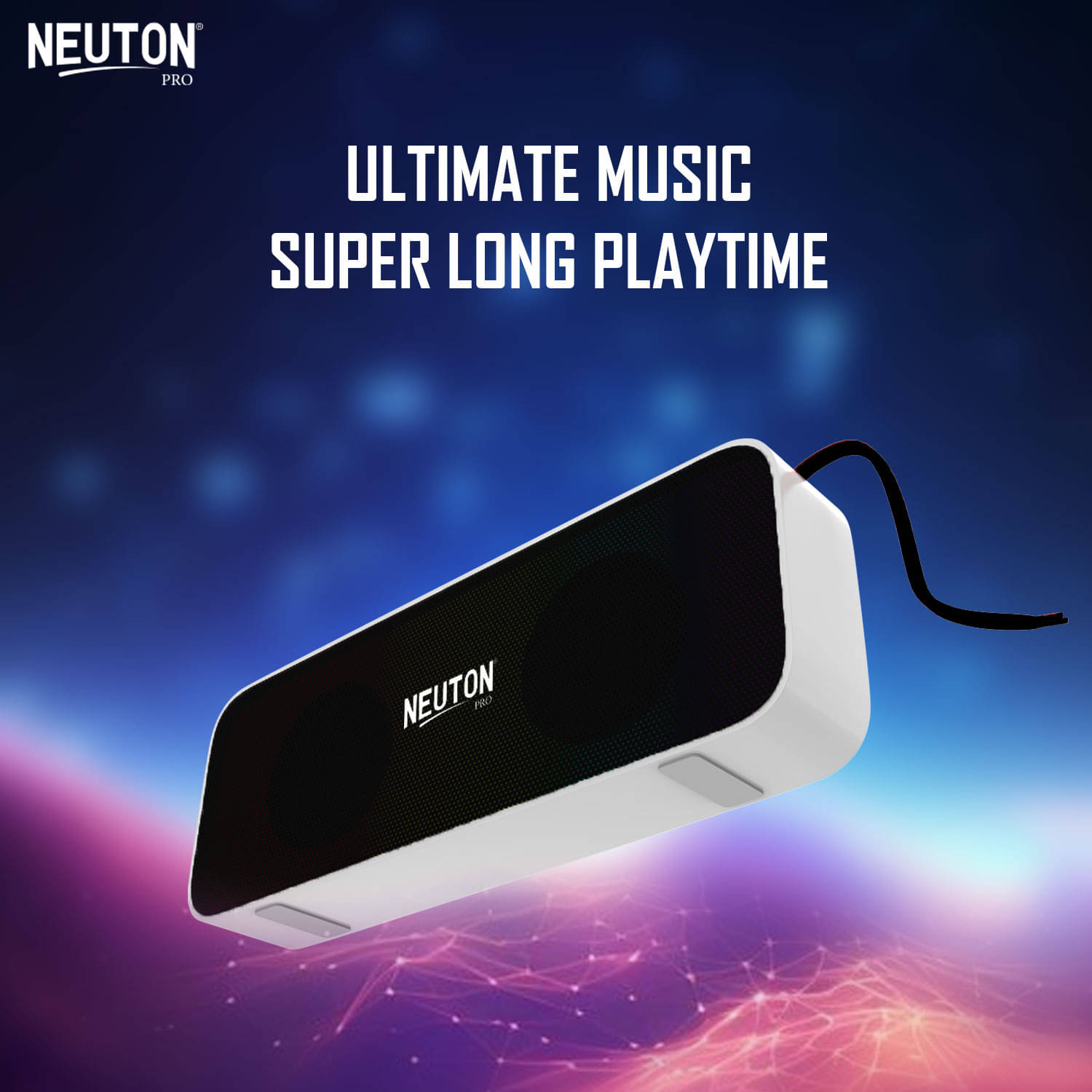     			NEUTON PRO SHARK 20 W Bluetooth Speaker Bluetooth v5.0 with TWS feature Playback Time 6 hrs Black