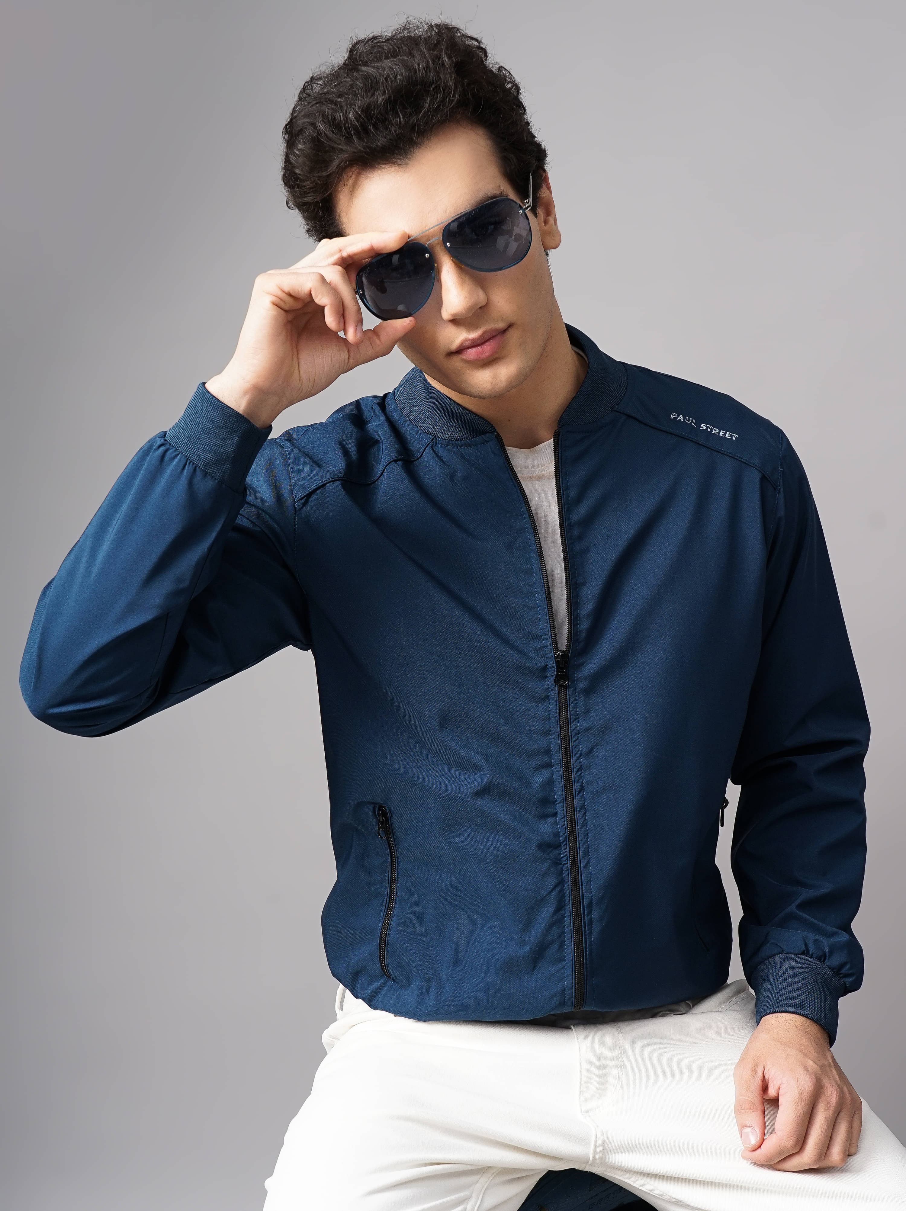 Paul Street Polyester Men's Windcheater Jacket - Blue ( Pack of 1 ) Paul Street Polyester Men's Windcheater Jacket - Blue ( Pack of 1 )