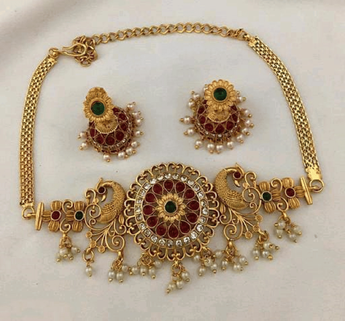 RIENTA JWL Multi Color Alloy Necklace ( Pack of 1 )