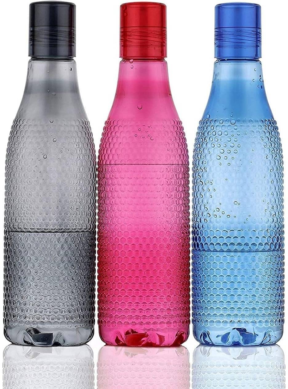     			2Mech 2Mech Dot Design Fridge water bottle set of 3 Multicolour Plastic Fridge Water Bottle 1000 mL ( 3 )