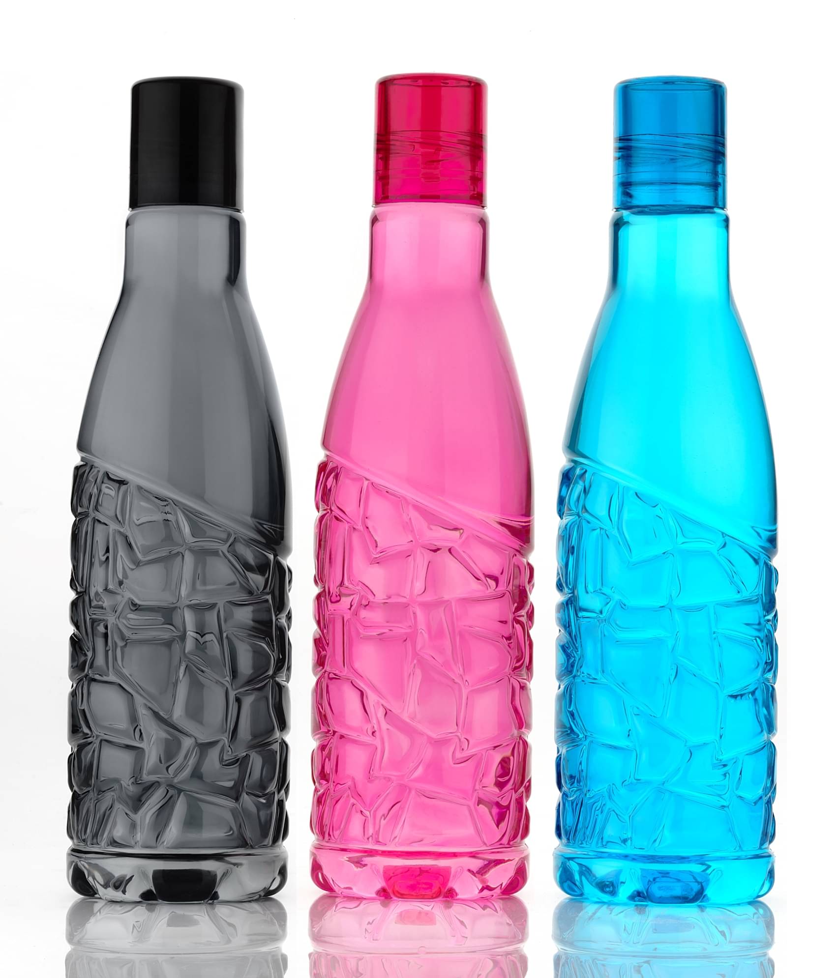     			2Mech Multicolour Plastic Fridge Water Bottle 1000 mL ( 3 )