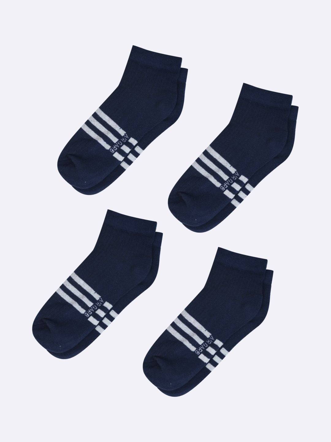 AIR GARB Pack of 4 Men's Cotton Low Ankle Socks ( Navy Blue )     			AIR GARB Pack of 4 Men's Cotton Low Ankle Socks ( Navy Blue )