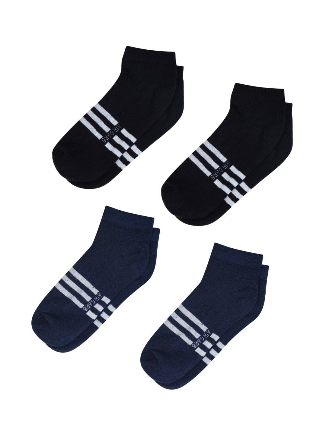 AIR GARB Pack of 4 Men's Cotton Low Ankle Socks ( Multicolor )     			AIR GARB Pack of 4 Men's Cotton Low Ankle Socks ( Multicolor )