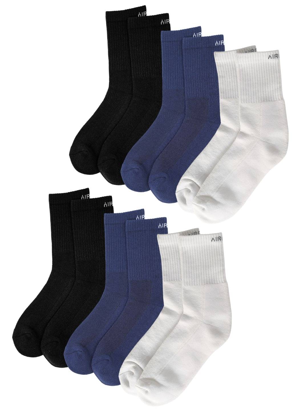 AIR GARB Pack of 6 Men's Cotton Sneaker Socks ( Multicolor )     			AIR GARB Pack of 6 Men's Cotton Sneaker Socks ( Multicolor )